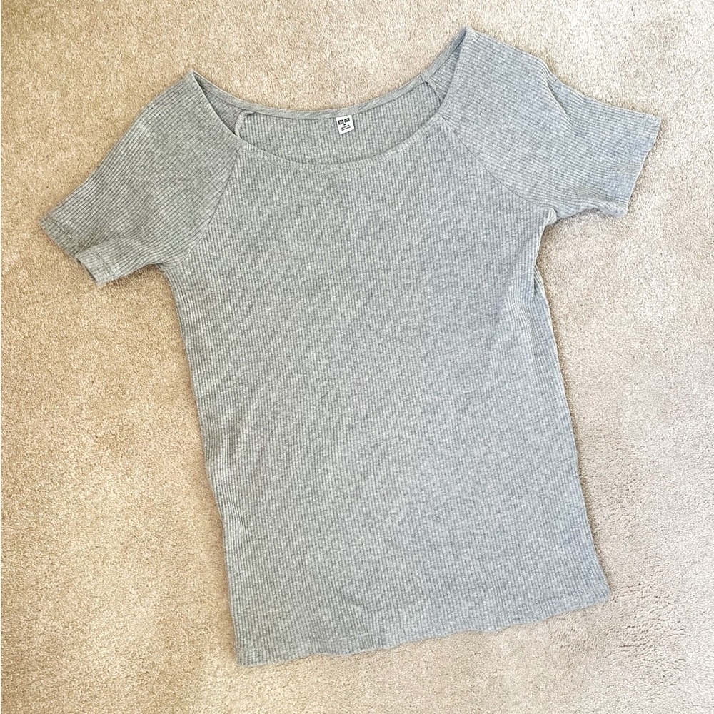 Uniqlo Cotton Ribbed Classic Thick Tee